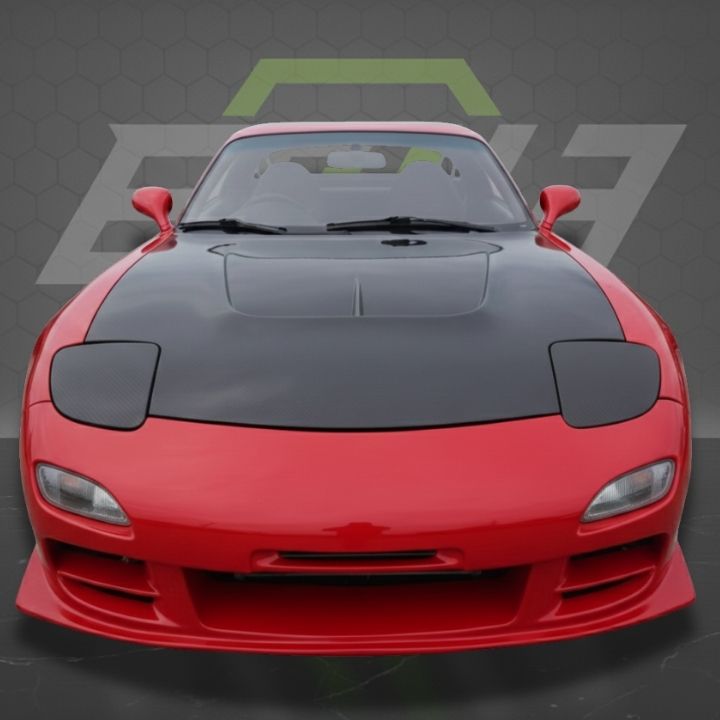ETi RX - 7 Mazdaspeed Style Carbon Fiber Hood - Elite Ti