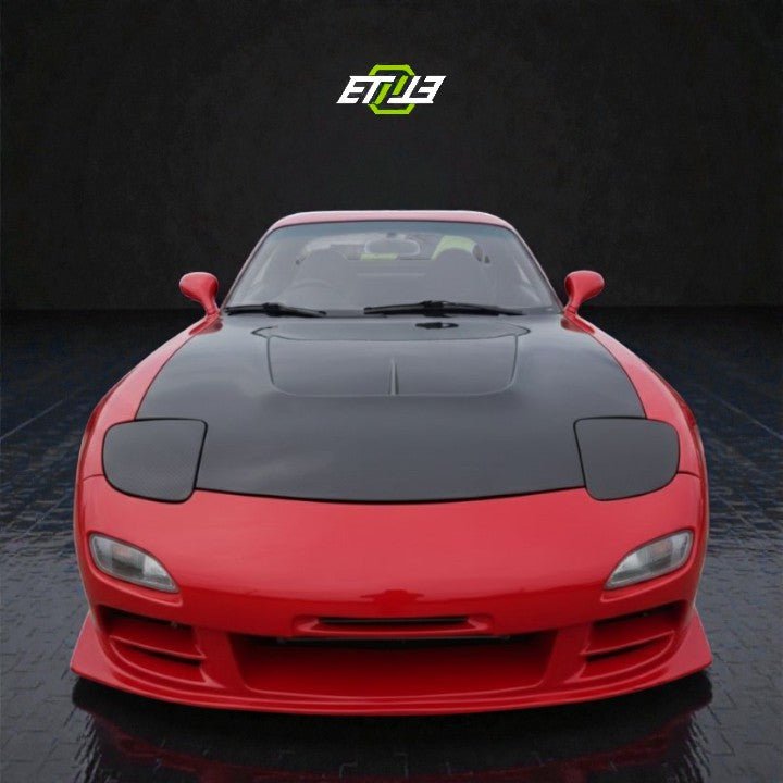 ETi RX - 7 Mazdaspeed Style Carbon Fiber Hood - Elite Ti
