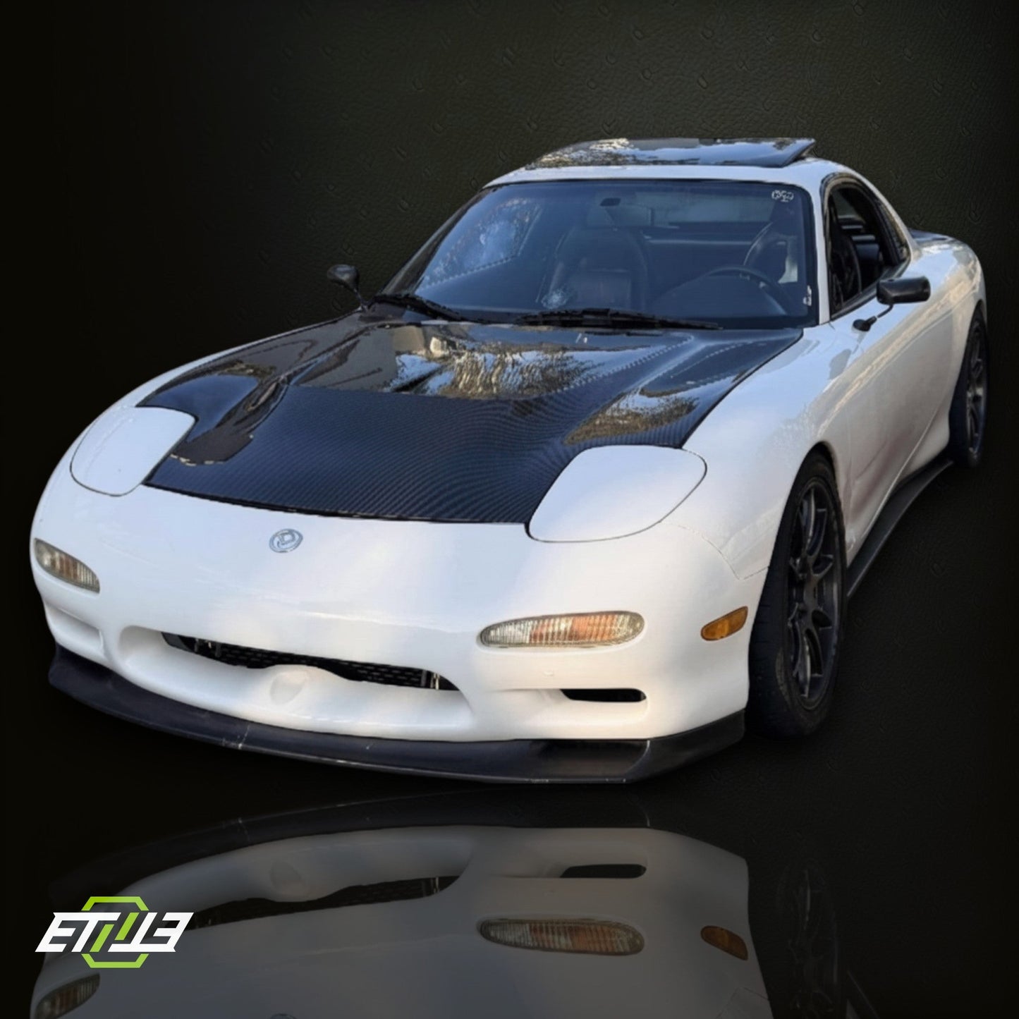 ETi RX - 7 V8 MS Style Hood - Elite Ti