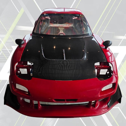 ETi RX - 7 V8 MS Style Hood - Elite Ti