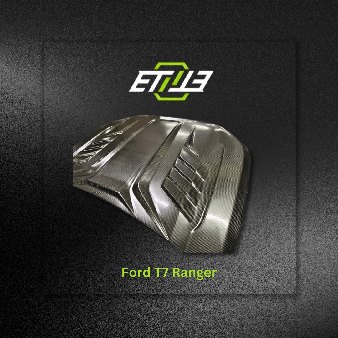 ETi T7 Ford Ranger Vented Carbon Fiber Hood - Elite Ti