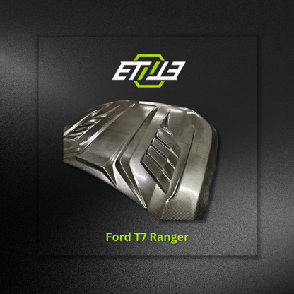 ETi T7 Ford Ranger Vented Carbon Fiber Hood - Elite Ti