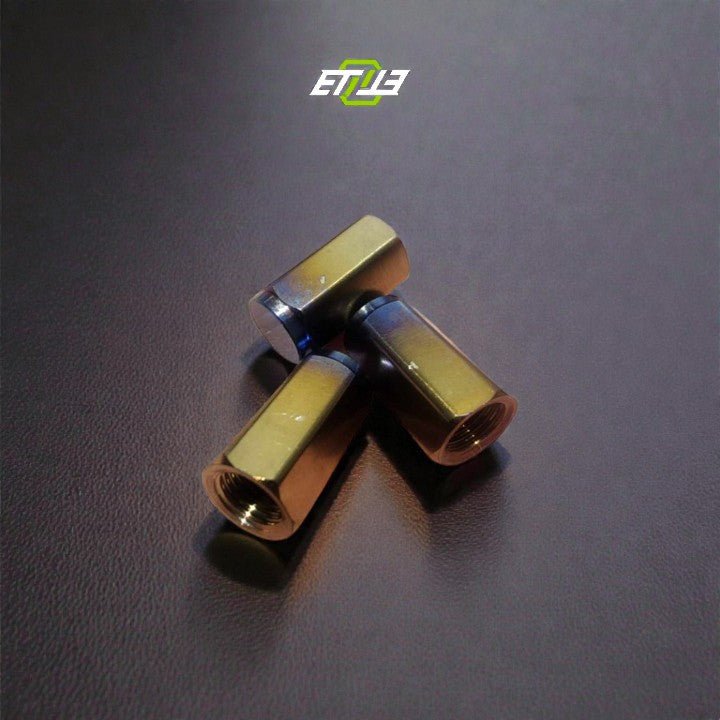 ETi Titanium Valve Stem Caps - Elite Ti
