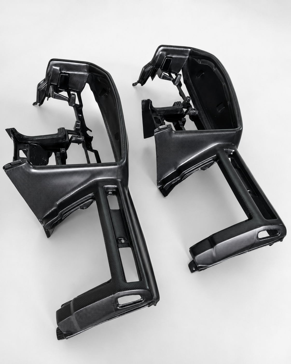Pair of ETi Toyota Supra MK3 A70 carbon fiber dashboards
