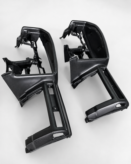 Pair of ETi Toyota Supra MK3 A70 carbon fiber dashboards