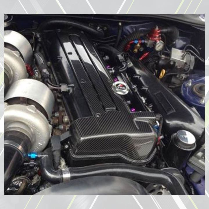 ETi Toyota Supra MKIV Carbon Fiber Coil / Spark Plug Cover (VVT - i ; Non - VVT - i) - Elite Ti