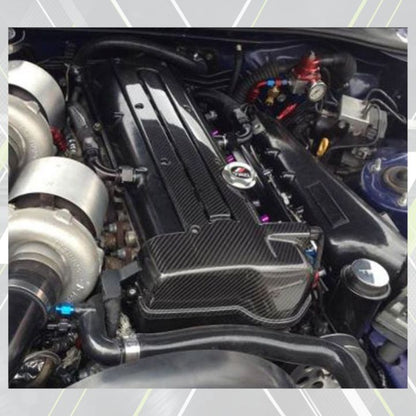ETi Toyota Supra MKIV Carbon Fiber Coil / Spark Plug Cover (VVT - i ; Non - VVT - i) - Elite Ti
