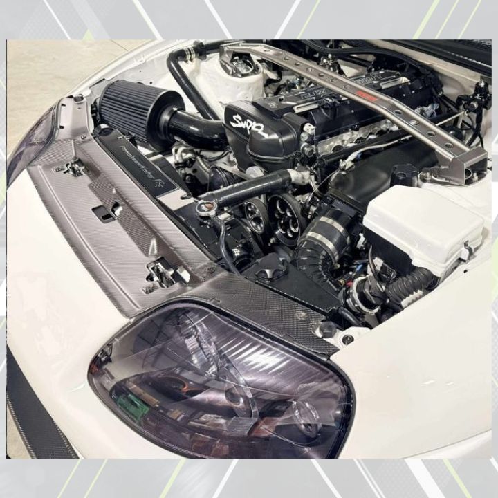 ETi Toyota Supra MKIV Carbon Fiber Cooling Panel - Elite Ti