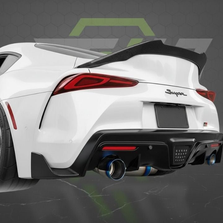 ETi Toyota Supra MKV Carbon Fiber Defender Duckbill - Elite Ti