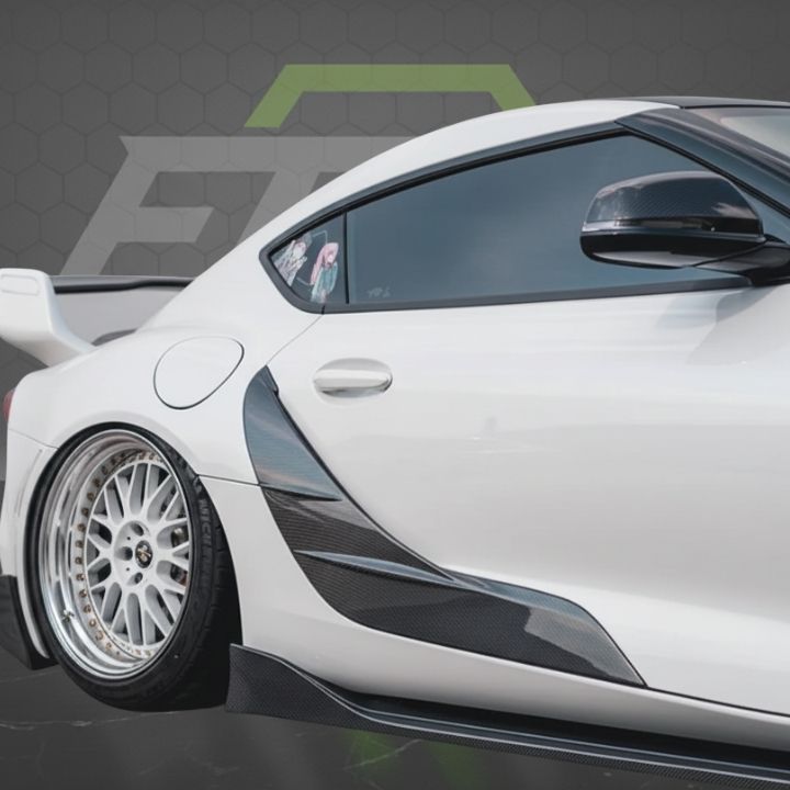 ETi Toyota Supra MKV Carbon Fiber Door Blades - Elite Ti