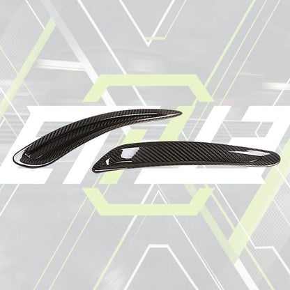 ETi Toyota Supra MKV Carbon Fiber Hood Vent Scoop Covers - Elite Ti