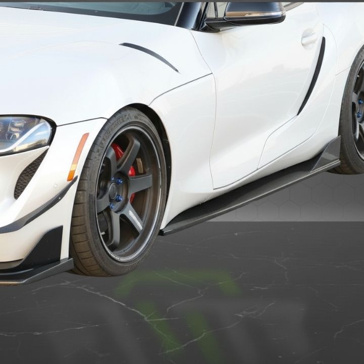 ETi Toyota Supra MKV Carbon Fiber Side Skirts - Elite Ti