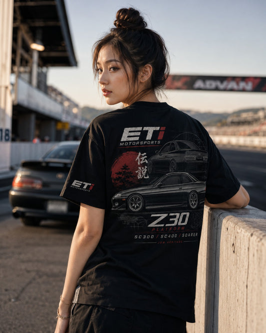 ETi Z30 Platform SC300 SC400 Soarer premium tee rear graphic