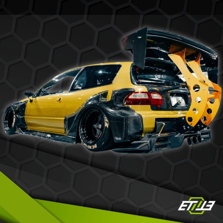 Honda Civic EG Carbon Fiber Wide Body Kit - Elite Ti
