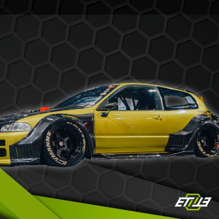 Honda Civic EG Carbon Fiber Wide Body Kit - Elite Ti