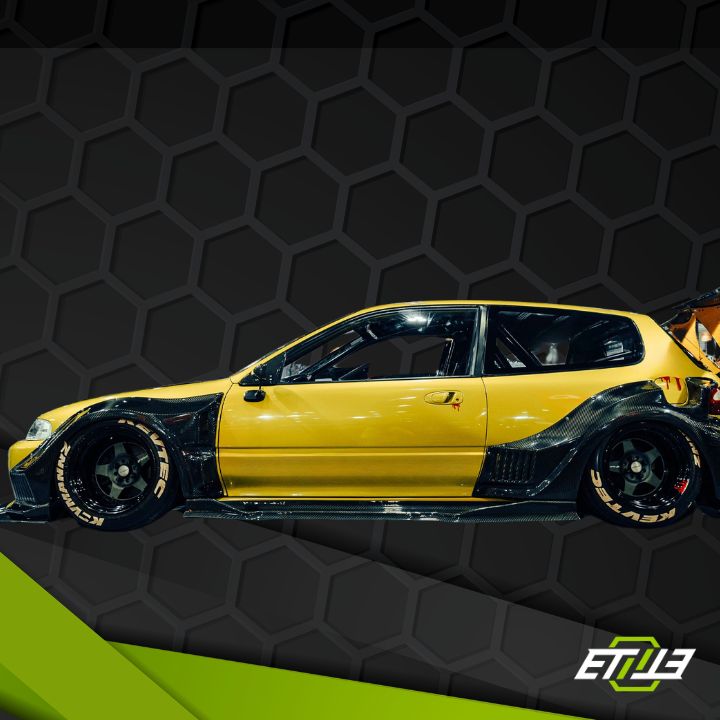 Honda Civic EG Carbon Fiber Wide Body Kit - Elite Ti