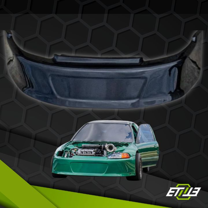 Honda Civic EG Dry Carbon Fiber Drag Racing Bumper - Elite Ti