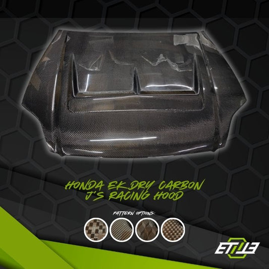Honda Civic EK J'S Racing Hood - Elite Ti