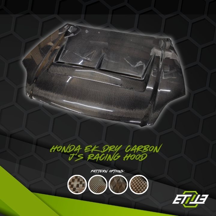 Honda Civic EK J'S Racing Hood - Elite Ti