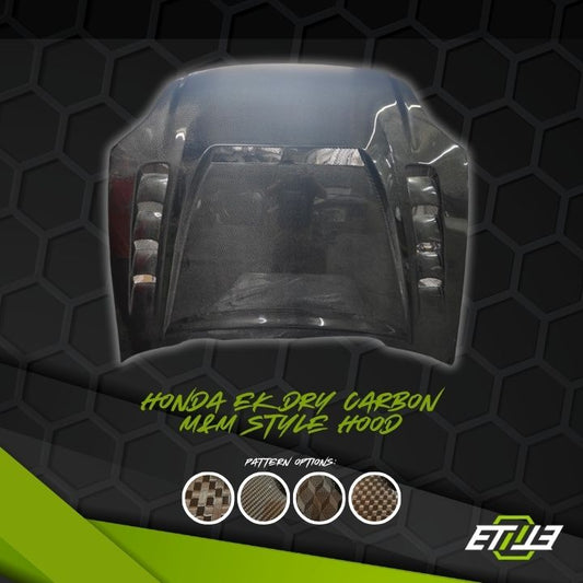 Honda Civic EK M&M Style Hood - Elite Ti