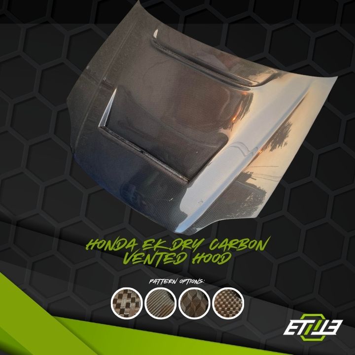 Honda Civic EK Vented Hood - Elite Ti