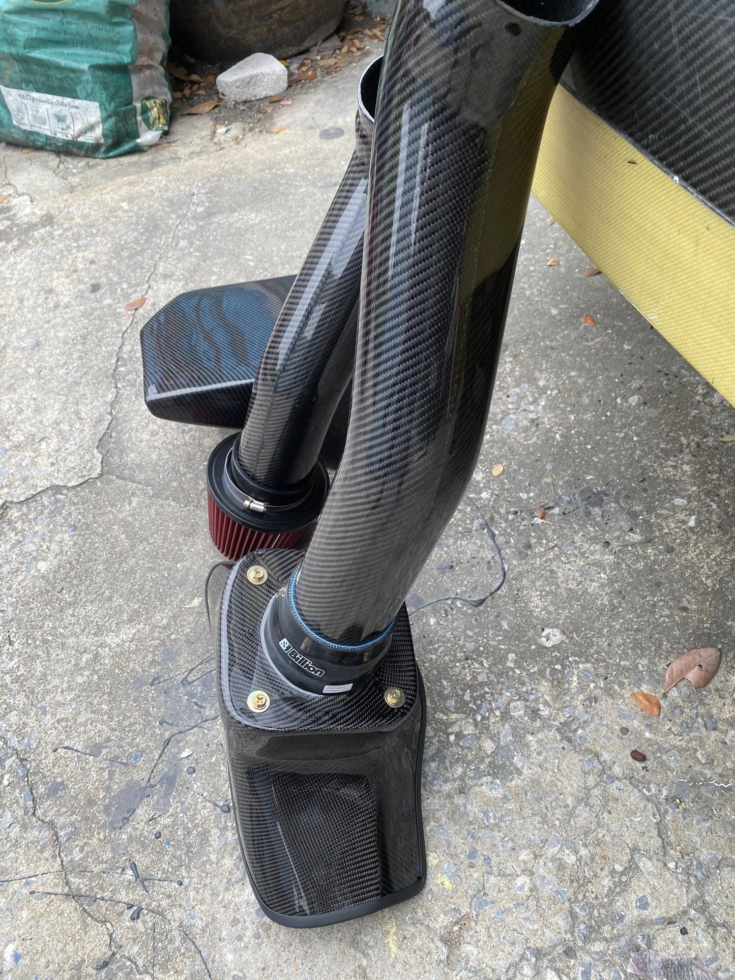 Honda Civic EK/EG Carbon Fiber Intake Pipe + Air Filter - Elite Ti