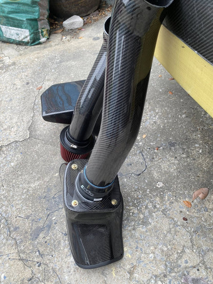 Honda Civic EK/EG Carbon Fiber Intake Pipe + Air Filter - Elite Ti