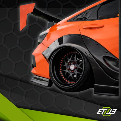 Honda Civic FC Carbon Fiber Wide Body Kit - Elite Ti