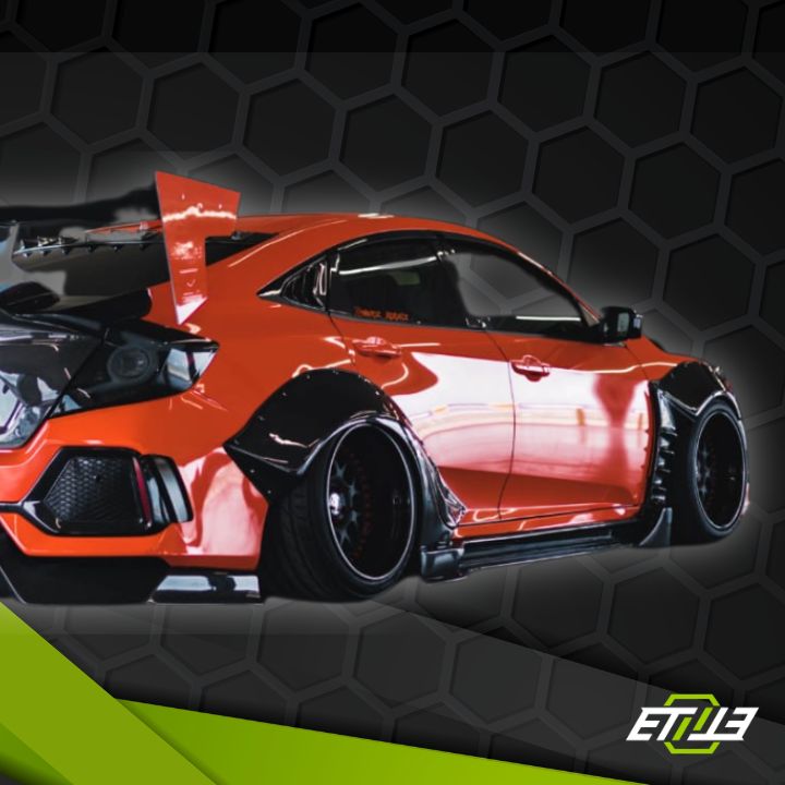 Honda Civic FC Carbon Fiber Wide Body Kit - Elite Ti