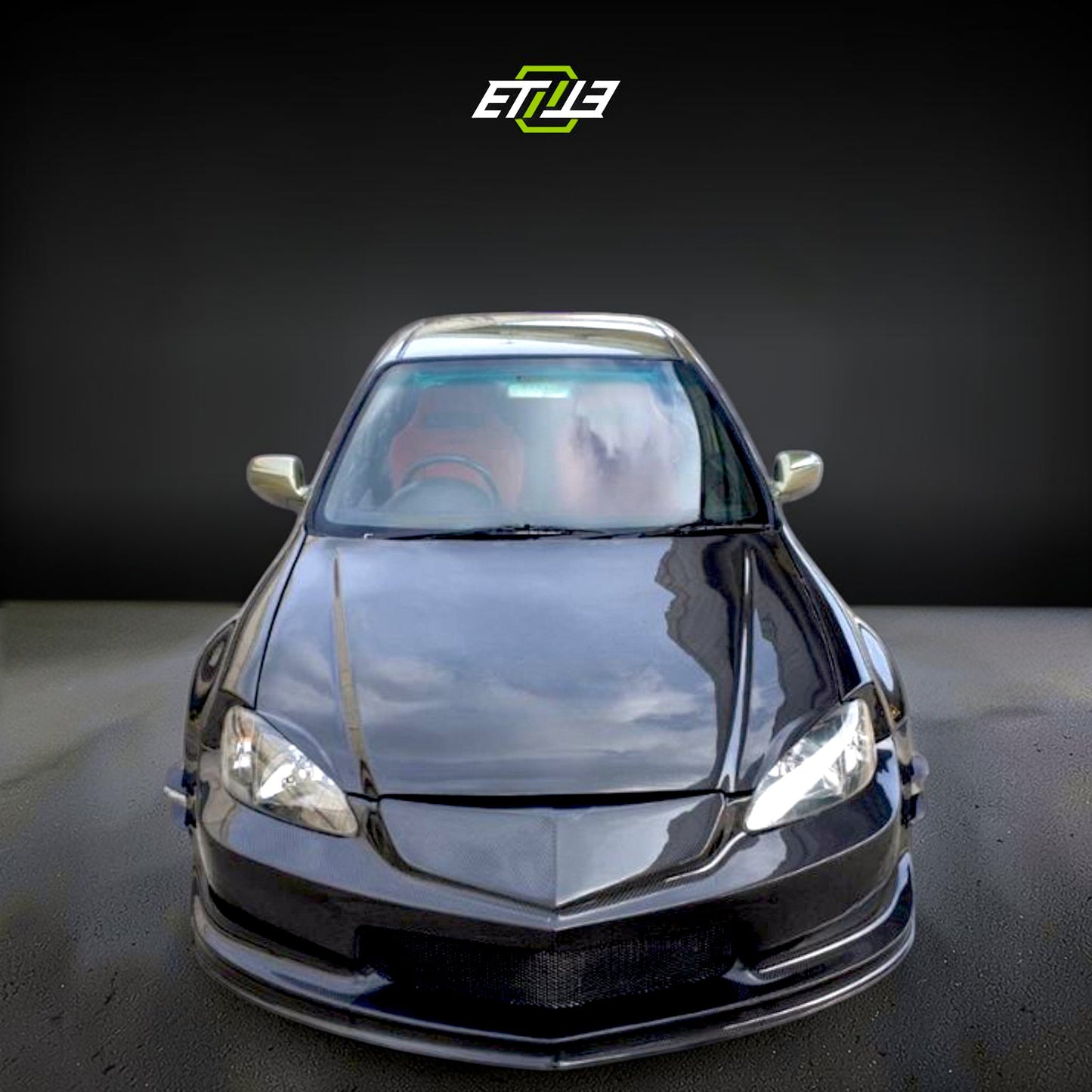 ETi Honda Civic EK 2/4-Door Carbon Fiber Drag Stance Front Bumper