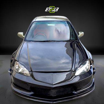 Honda Civic EK 2/4-Door Drag Stance Carbon Fiber Hood