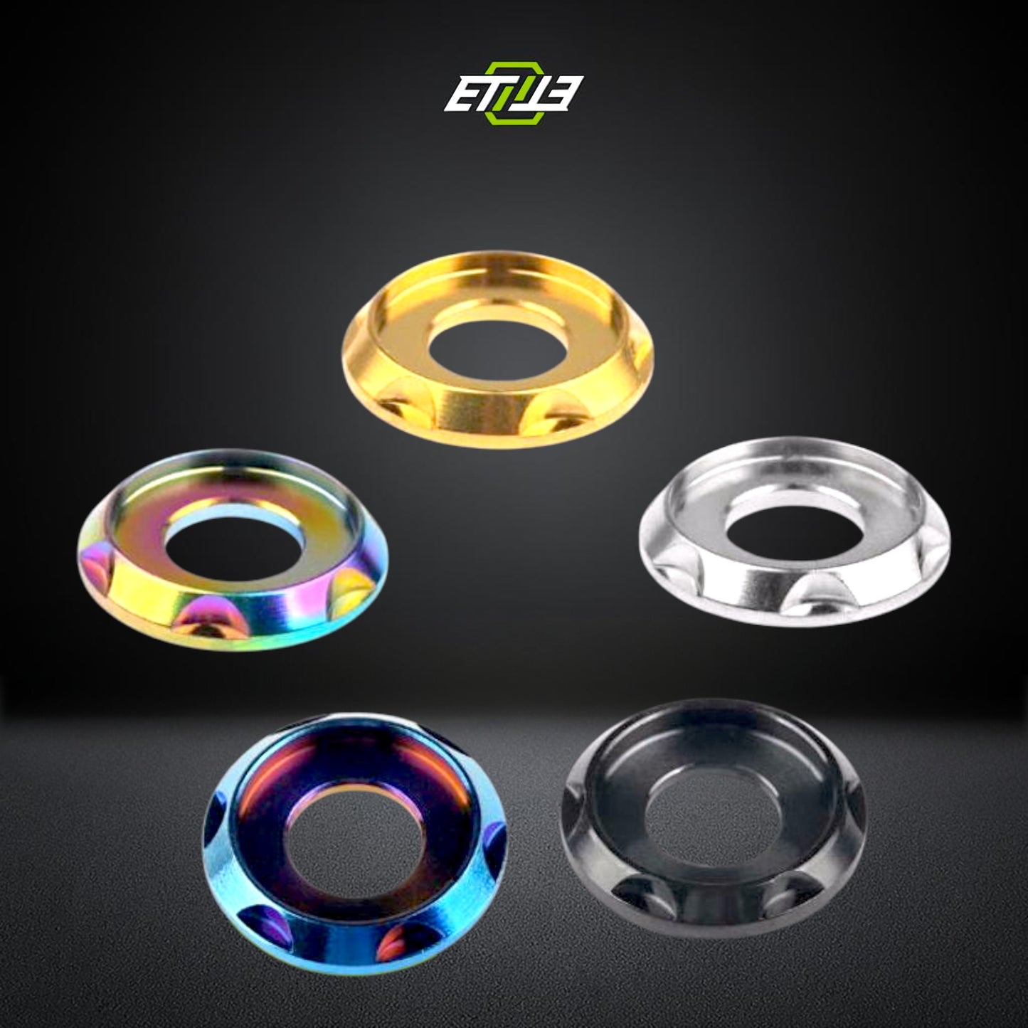 Titanium Step Gasket Washer