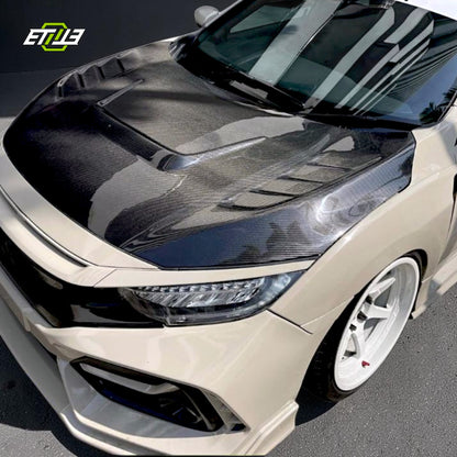 ETi Honda FK/FC Type RS2 Vented Style Hood