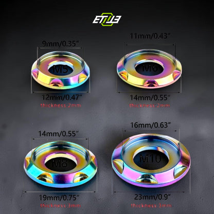 Titanium Step Gasket Washer