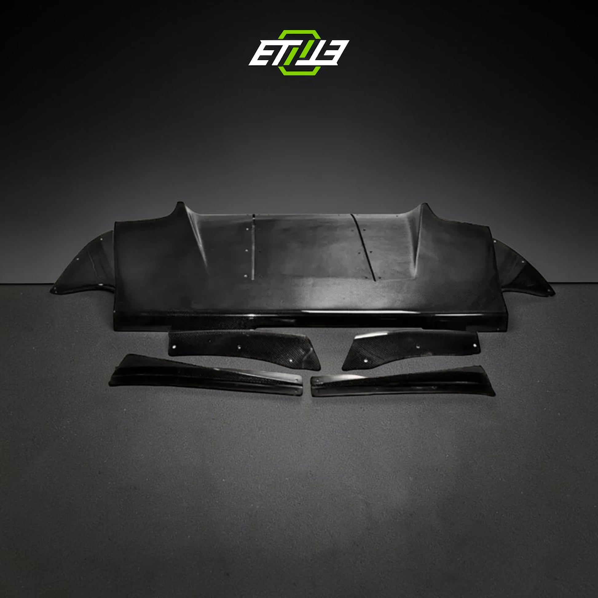ETi Evo 8/9 VRs-Style Carbon Fiber Rear Diffuser | Shopifydevstudio