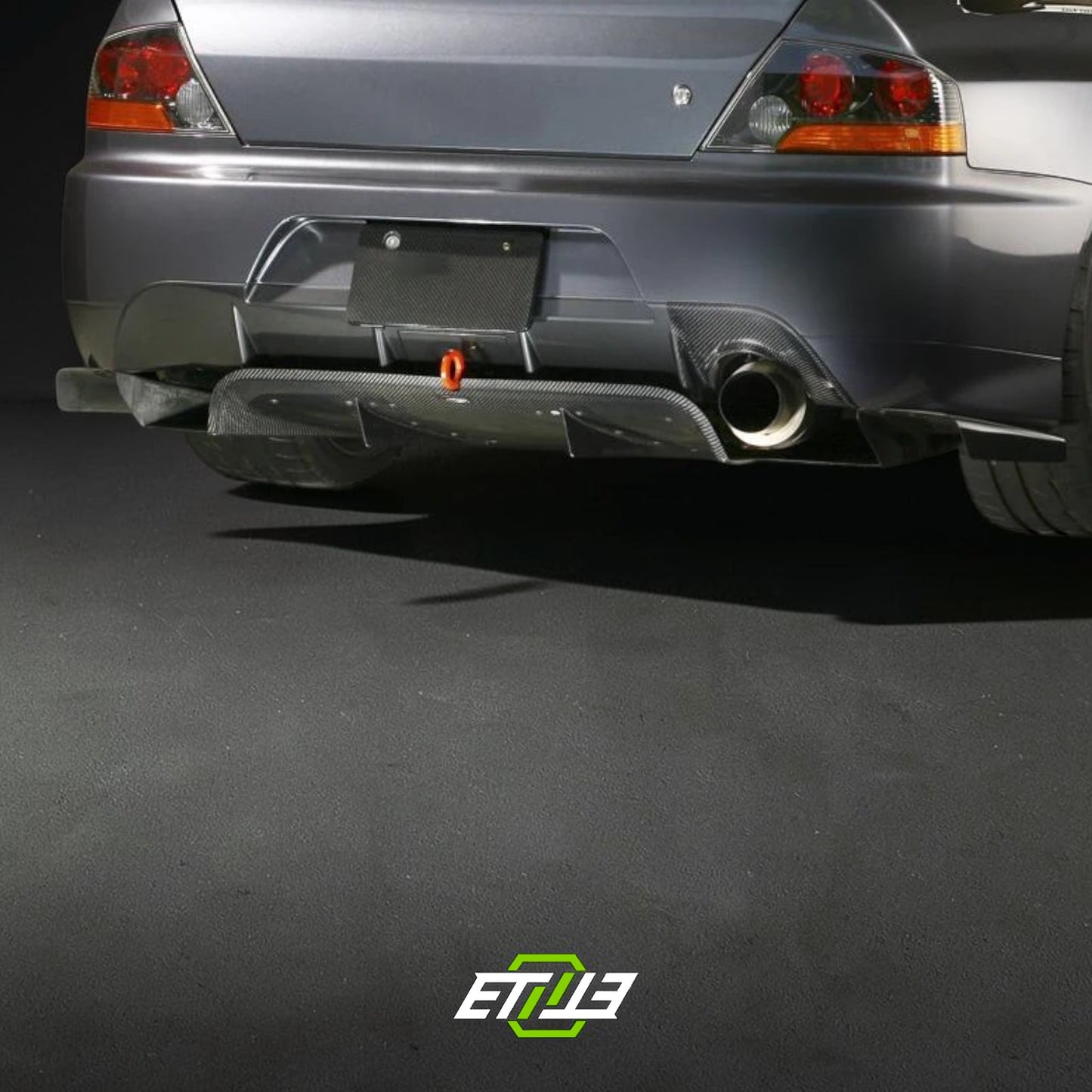ETi Evo 8/9 VRs-Style Carbon Fiber Rear Diffuser | Shopifydevstudio