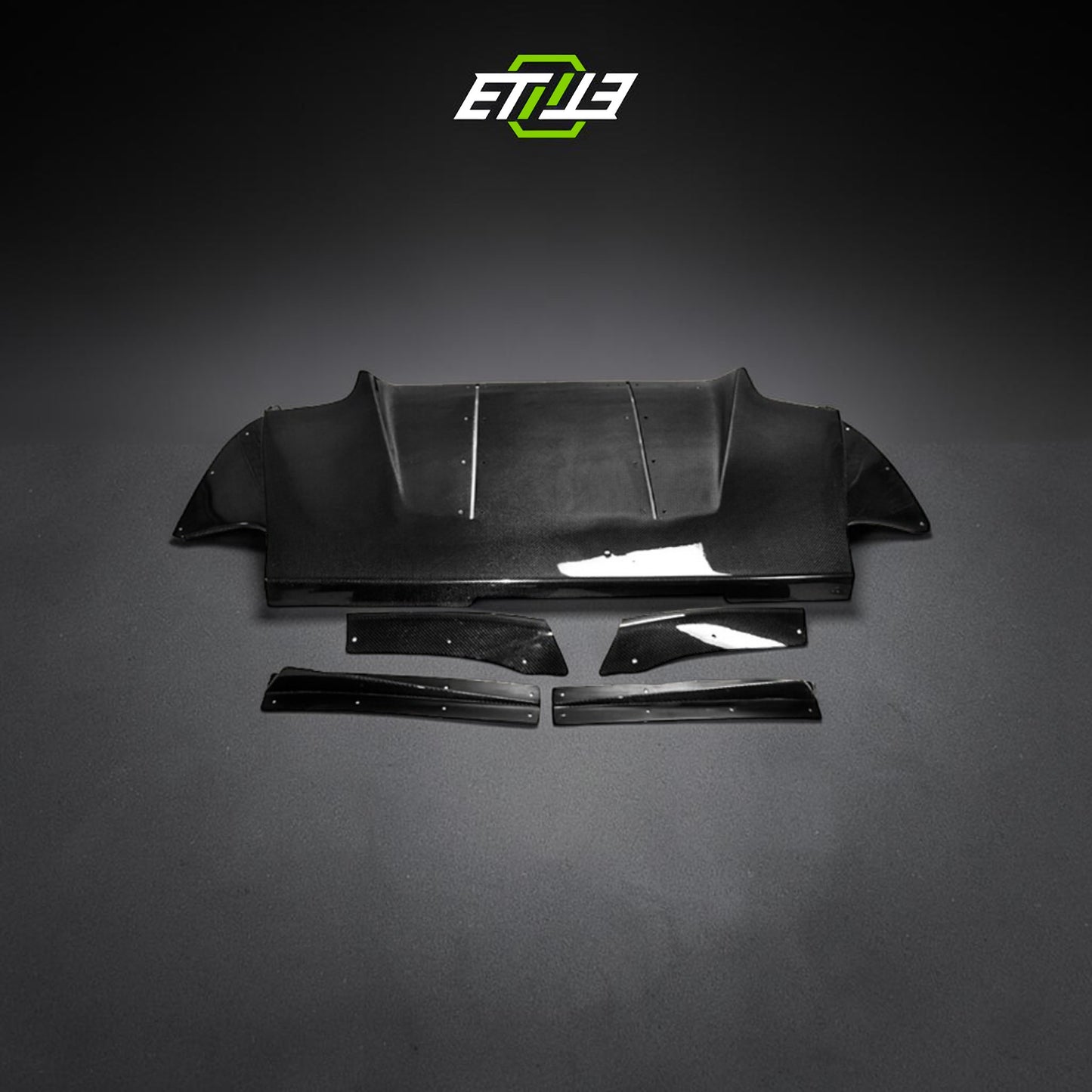 ETi Evo 8/9 VRs-Style Carbon Fiber Rear Diffuser | Shopifydevstudio