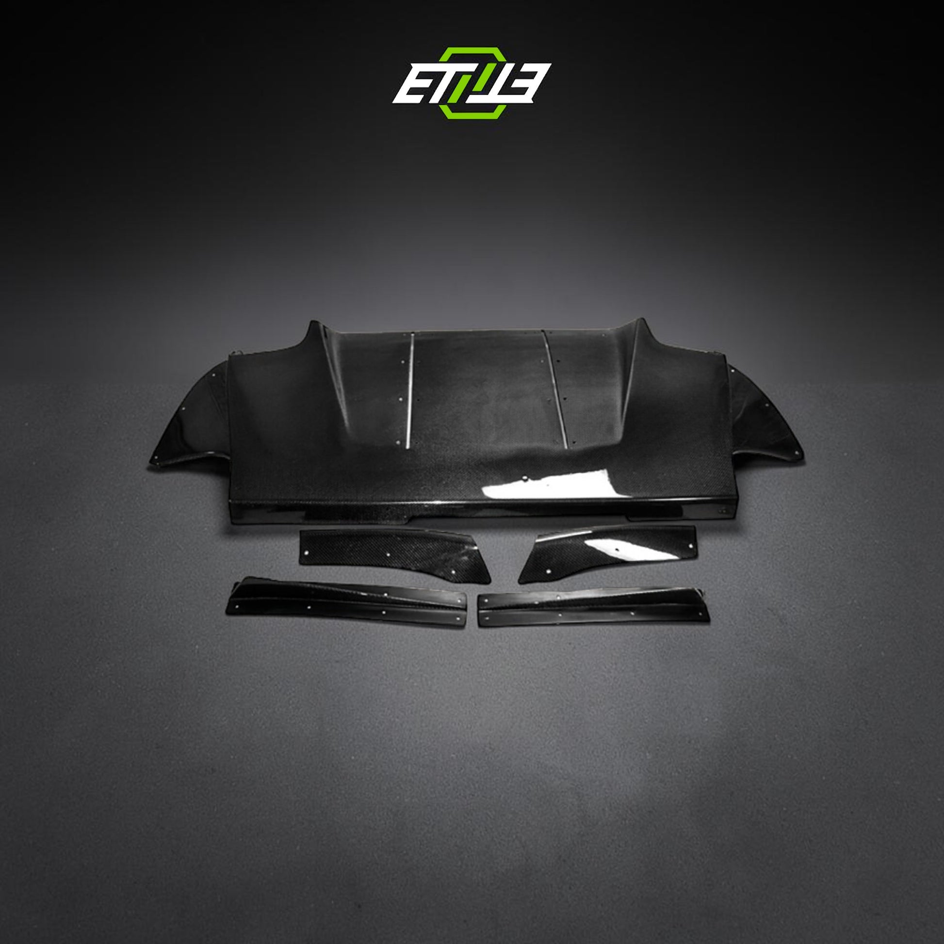 ETi Evo 8/9 VRs-Style Carbon Fiber Rear Diffuser | Shopifydevstudio