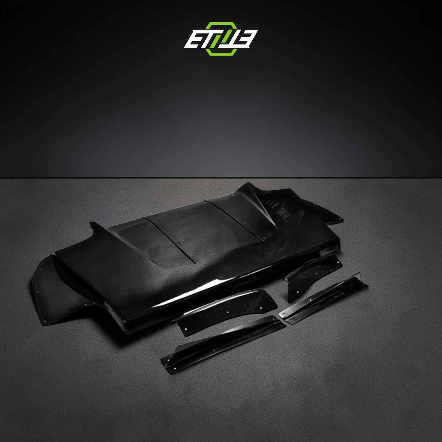 ETi Evo 8/9 VRs-Style Carbon Fiber Rear Diffuser | Shopifydevstudio