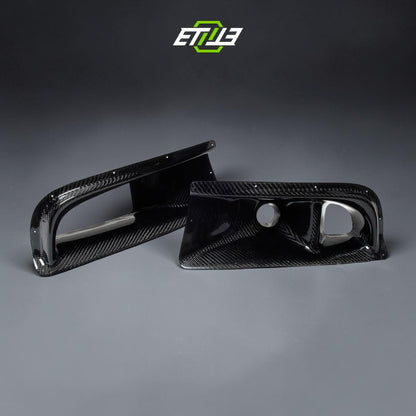 ETi Evo 8 VS-Style Carbon Fiber Air Duct & Oil Cooler Guide (3-Piece Kit) | Shopifydevstudio