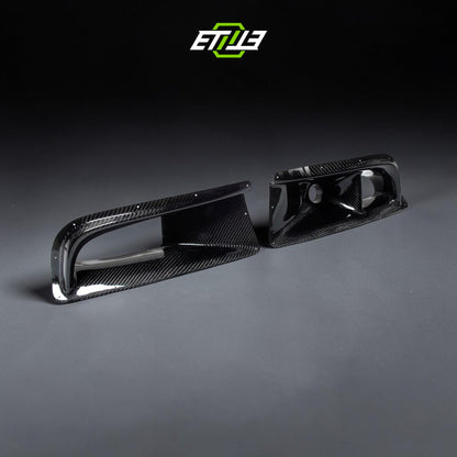 ETi Evo 8 VS-Style Carbon Fiber Air Duct & Oil Cooler Guide (3-Piece Kit) | Shopifydevstudio