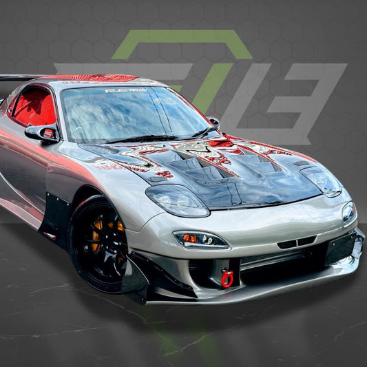 Mazda RX - 7 Amemiya RE GT Bumper Canards - Elite Ti