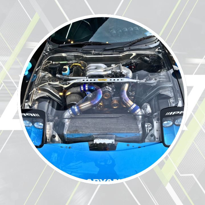 Mazda RX - 7 (FD3S) Clear Carbon Fiber OEM - Style Hood - Elite Ti