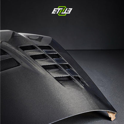 VTX Cyber Evo-Style Carbon Fiber Hood – Mitsubishi Evo 8/9