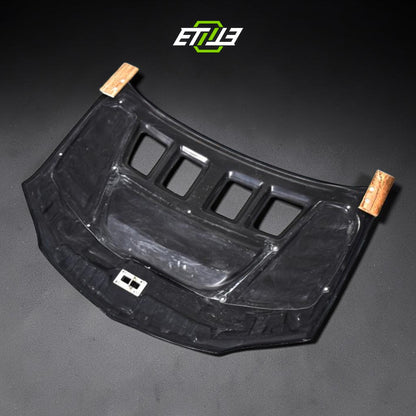 VTX Cyber Evo-Style Carbon Fiber Hood – Mitsubishi Evo 8/9
