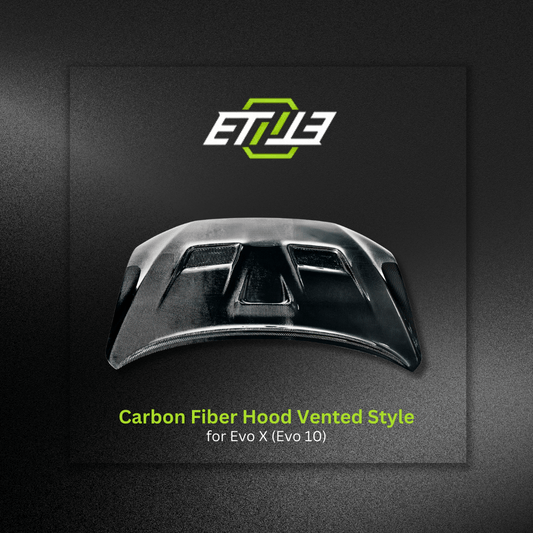 Mitsubishi EVO X Carbon Fiber Vented Hood - Elite Ti