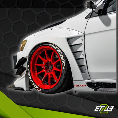 Mitsubishi Lancer Evolution X Carbon Fiber Front Fender Flare - Elite Ti