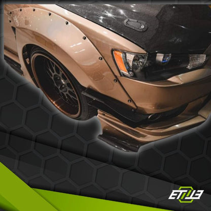 Mitsubishi Lancer Evolution X Carbon Fiber Front Fender Flare - Elite Ti