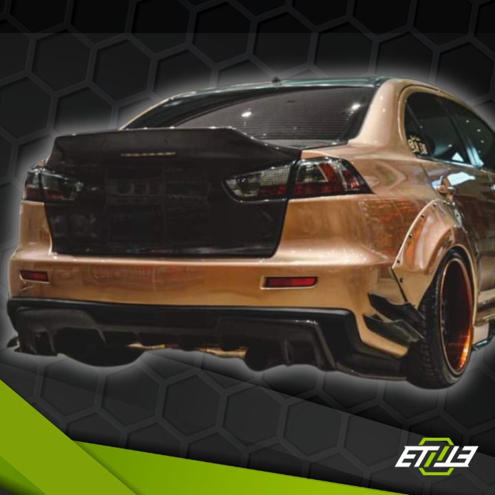 Mitsubishi Lancer Evolution X Carbon Fiber Rear Diffuser - Elite Ti