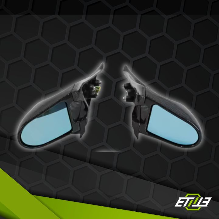 Nissan Skyline R32 & BNR32 GTR Carbon Fibre Ganador Style Full Carbon Fiber Electric Side Mirrors - Elite Ti